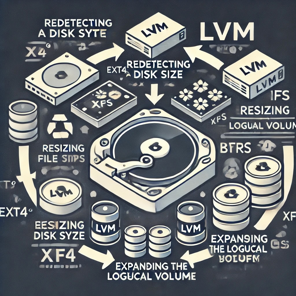 Como Expandir um Disco LVM em uma Máquina Virtual: Exemplos com ext4, XFS e Btrfs