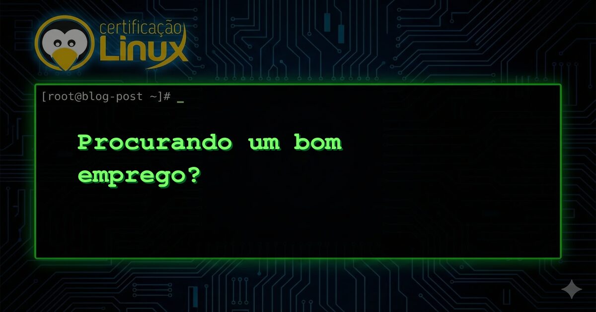 Procurando um bom emprego?
